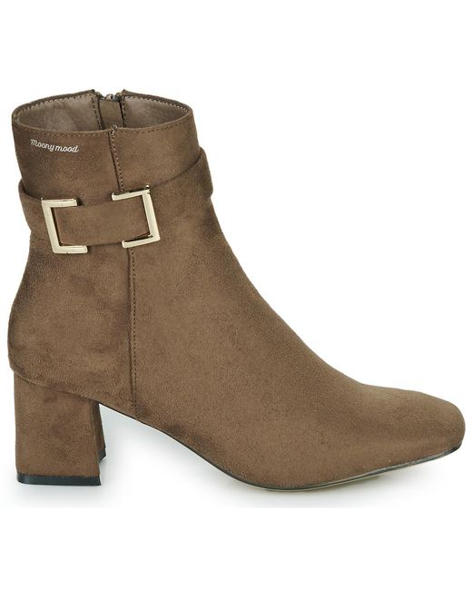 Moony Mood Enkellaarzen New4 in het Brown
