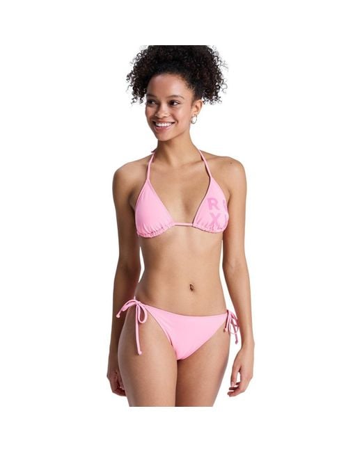 Maillots de bain Solid Essentials TS Set Roxy en coloris Pink
