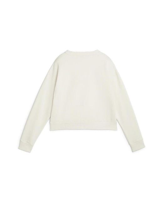 PUMA Sweater in het White