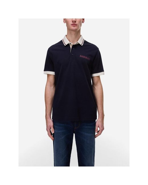 Polo E-Zeri Napapijri pour homme en coloris Black