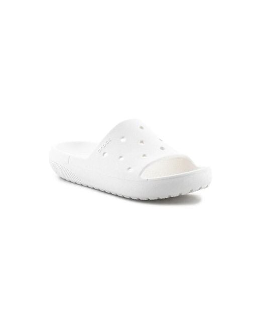 Tongs Classic Slide V2 CROCSTM en coloris White