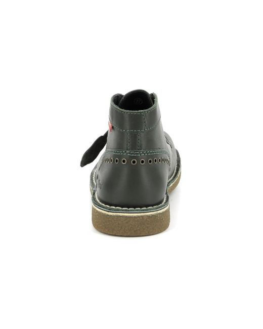Bottines Legendiknew Plat Oxford kaki Kickers en coloris Green