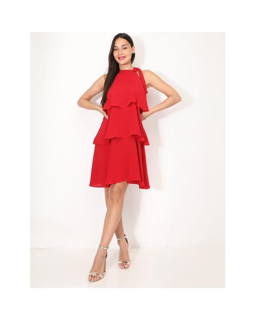 La Modeuse Jurk 70922_P166115 in het Red