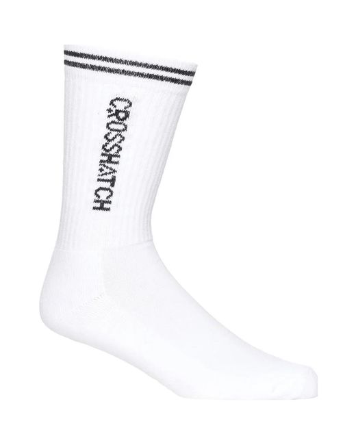 Chaussettes Peppy Crosshatch pour homme en coloris White