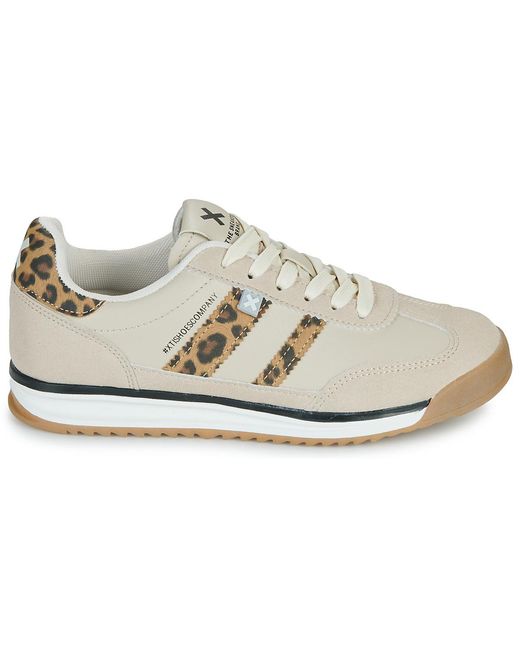 Baskets Basses 144587-Leopard Xti en coloris White
