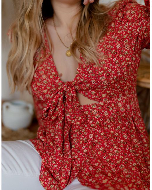 Blouses Rossignol Celeste en coloris Red