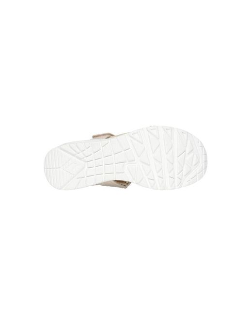 Sandales SANDALE UNO SANDAL BEIGE Skechers en coloris White