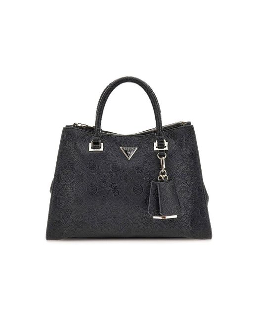 Guess Handtas Cresidia Society Satchel in het Black