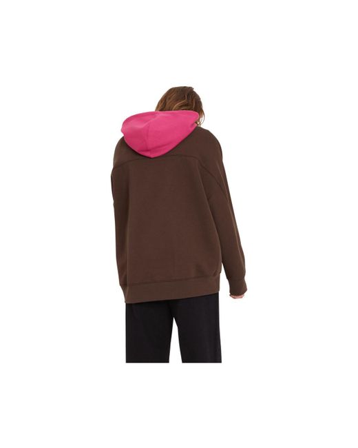 Polaire Weirdi Hoodie Dark Brown Volcom