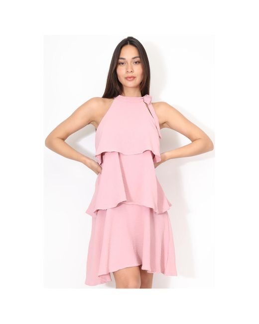 La Modeuse Jurk 70921_P166110 in het Pink