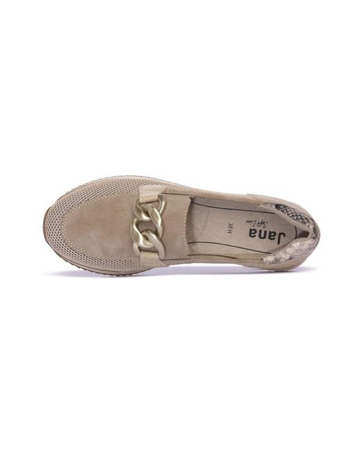 Mocassins Taupe Soft Line Jana en coloris Gray