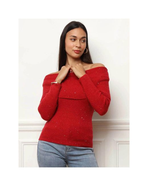 Pull Pulls Pour Femme La Modeuse en coloris Red