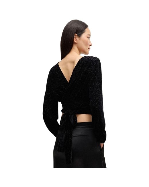 Blouses Edevory Devore Boss en coloris Black