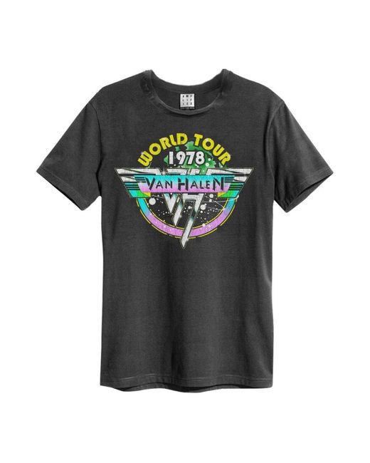 T-shirt World Tour 78 Amplified en coloris Black