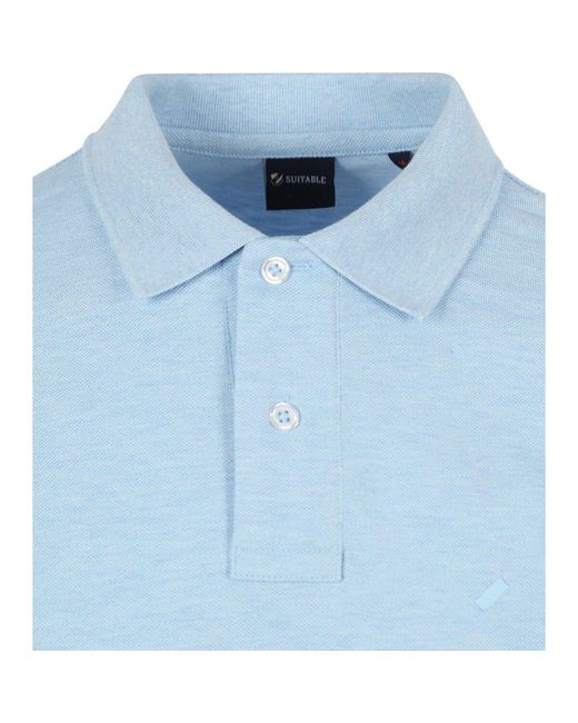T-shirt Polo Mang Bleu Clair Suitable pour homme en coloris Blue