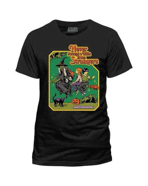 T-shirt Never Accept A Ride From Strangers Steven Rhodes pour homme en coloris Black