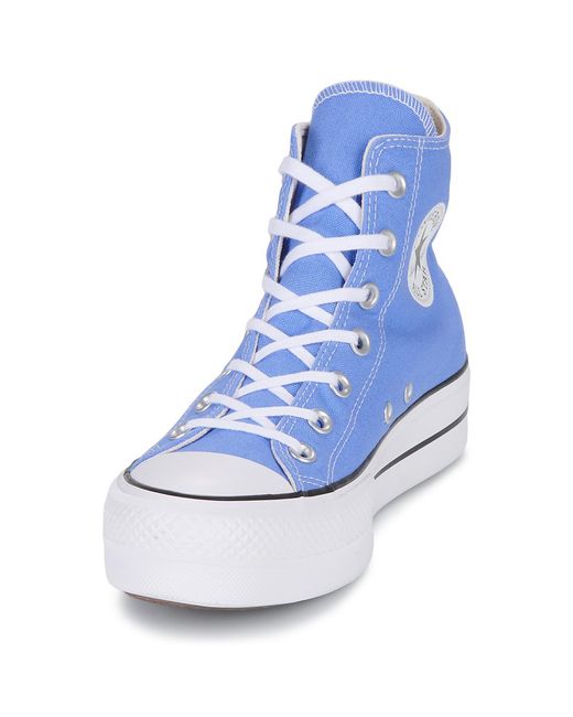 Baskets montantes Chuck Taylor All Star Lift Canvas Seasonal Color Converse en coloris Blue