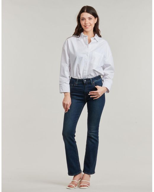 Levi's Blue Bootcuts 725 High Rise Bootcut