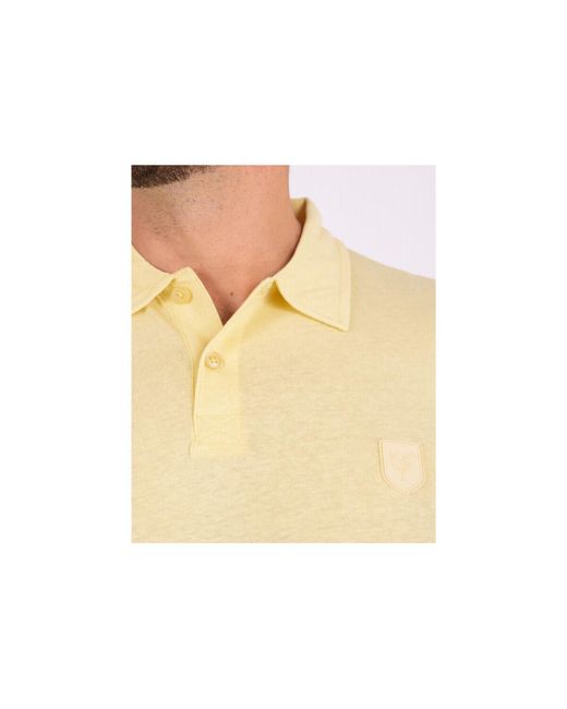 T-shirt Polo manches courtes en coton lin avec vignette 3D Camberabero pour homme en coloris Pink