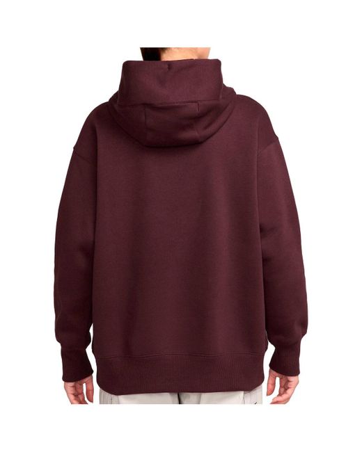 Sweat-shirt W NSW PHNX FLC OS PO HOODIE Nike en coloris Red