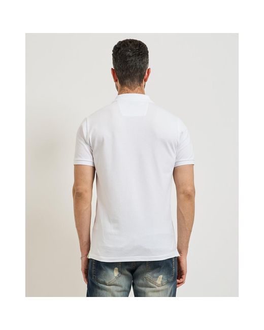 Polo Polo Homme Settemezzo Avec Détails Fluo SETTE/MEZZO pour homme en coloris White