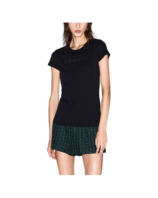 T-shirt XW001388 AF10356 EAX en coloris Black