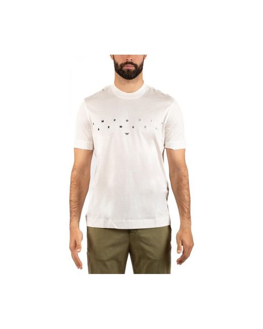 T-shirt T-SHIRT HOMME Emporio Armani pour homme en coloris White