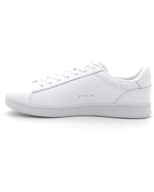 Baskets Basket En Cuir Carnaby Set Lacoste pour homme en coloris White