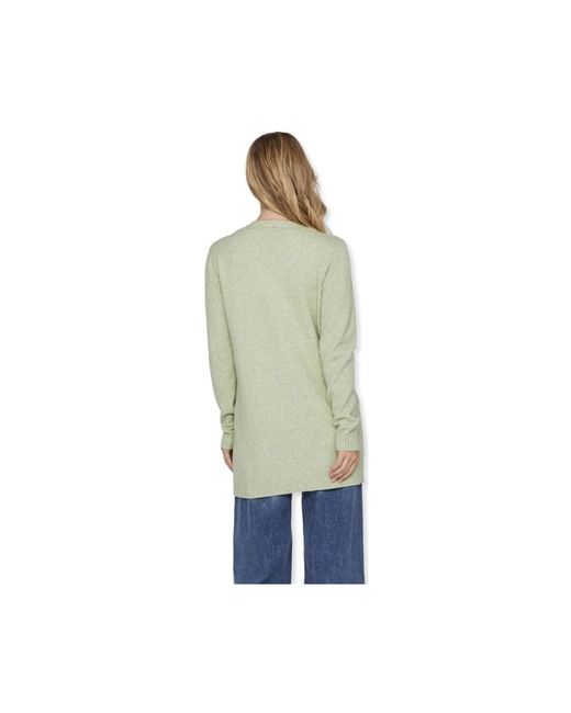 Manteau Noos Ril Cardigan - Swamp Vila en coloris Green