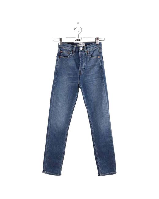 Jeans Jean slim en coton Re/done en coloris Blue