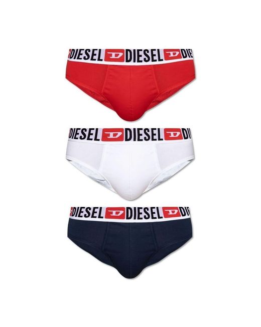 DIESEL Driepak Slips in het Red voor heren