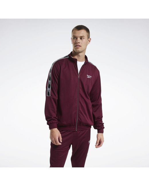 Reebok Trainingsjack Classics Vector Tape Trainingsjack in het Red voor heren