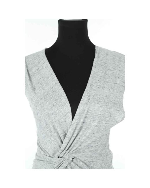 Robe courte Robe en coton grise IRO en coloris Gray