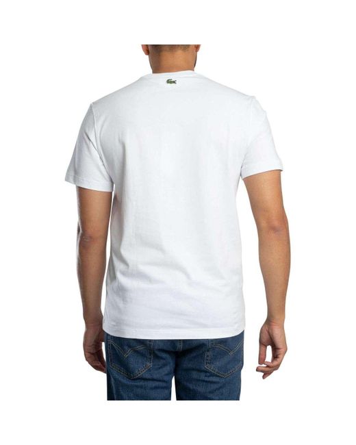 T-shirt T-shirt graphique Paris Lacoste pour homme en coloris White
