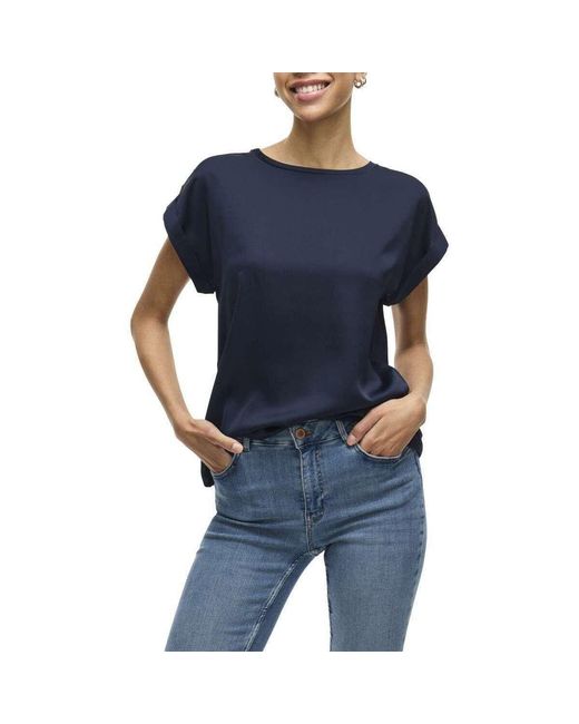 Blouses 6250402 Vila en coloris Blue