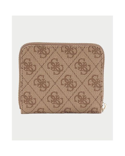 Portefeuille Petit portefeuille zippé Laurel pour Guess en coloris Brown