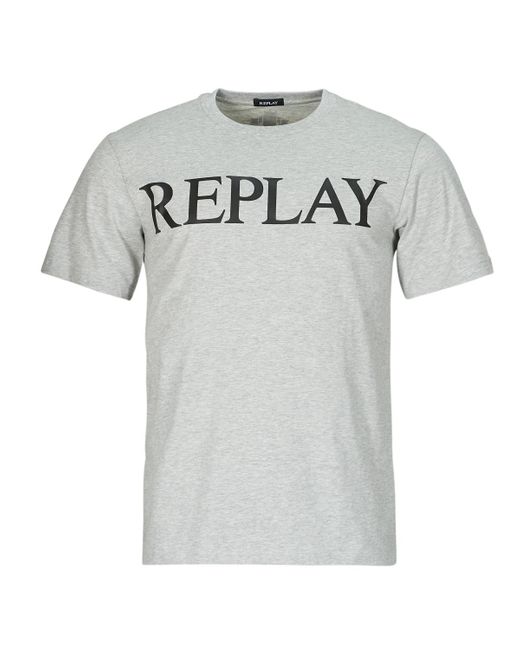 T-shirt M6757-000-2660 Replay pour homme en coloris Gray