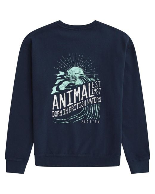Sweat-shirt MW4532 Animal pour homme en coloris Blue