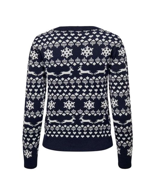 Pull 6084502 ONLY en coloris Blue