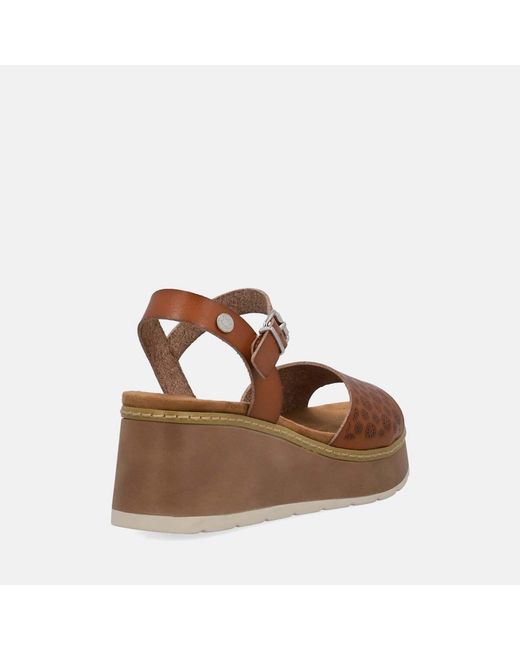 Sandales Compensées Sandalo Zeppa Refresh en coloris Brown
