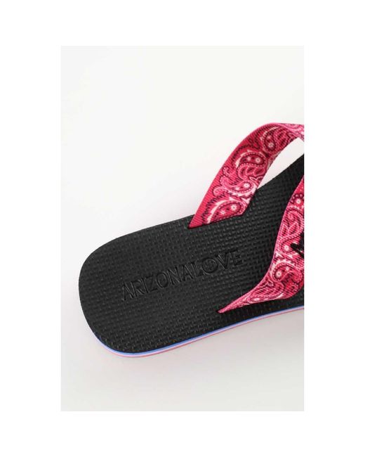 Sandales Tongs noires ARIZONA LOVE en coloris Red