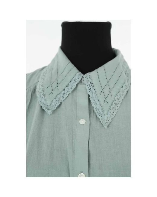 Blouses Top sans manche en coton vert Ba&sh en coloris Green