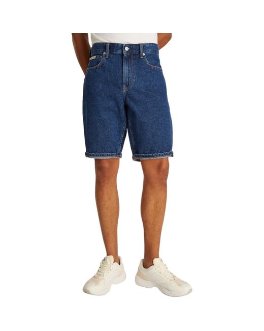 Short REGULAR J30J327192 Calvin Klein pour homme en coloris Blue