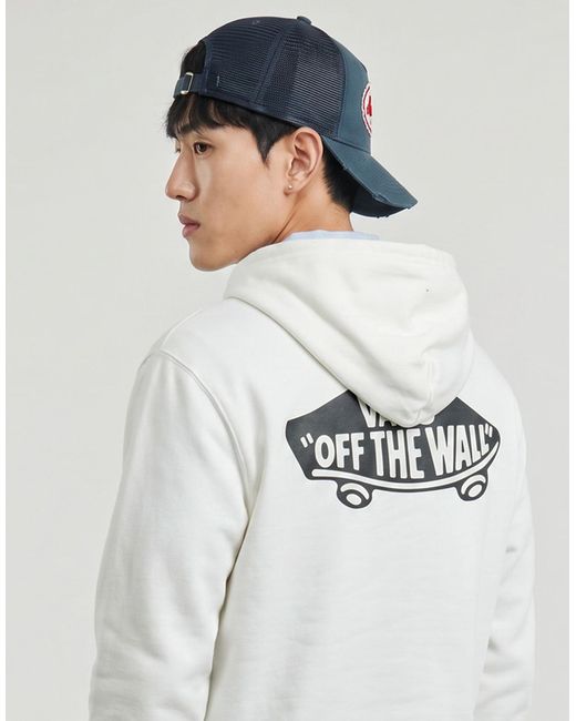 Vans Capuchon Sweaters Double Standard Pullover in het White voor heren