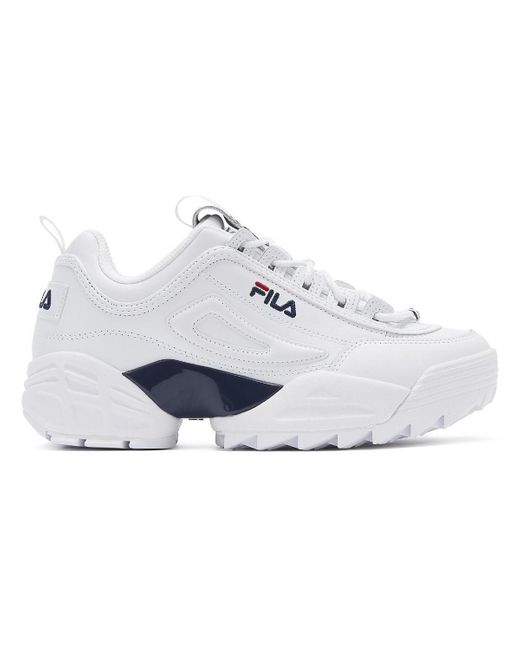 navy fila trainers