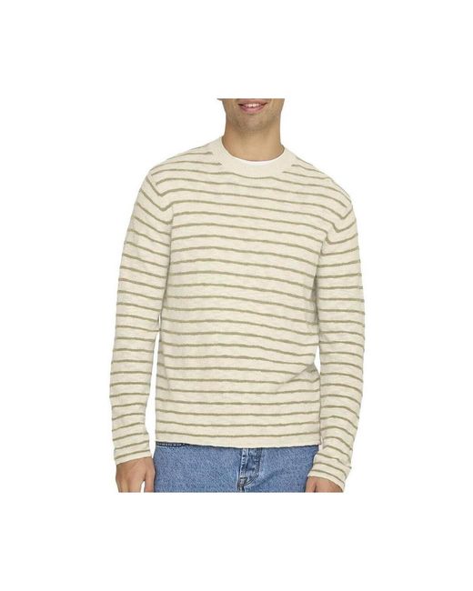 Only & Sons Trui in het Natural voor heren