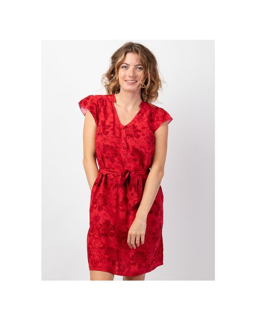 Robe Vera Coton Du Monde en coloris Red