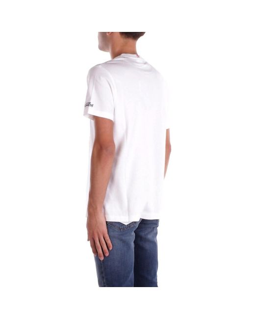 Mc2 Saint Barth T-Shirt Korte Mouw Tshm001 05440H in het White voor heren