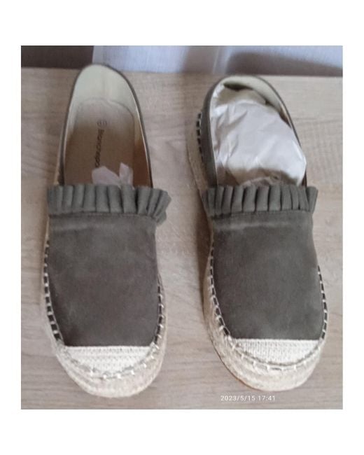 Espadrilles Espadrilles compensées neuves T41 Blancheport en coloris Gray