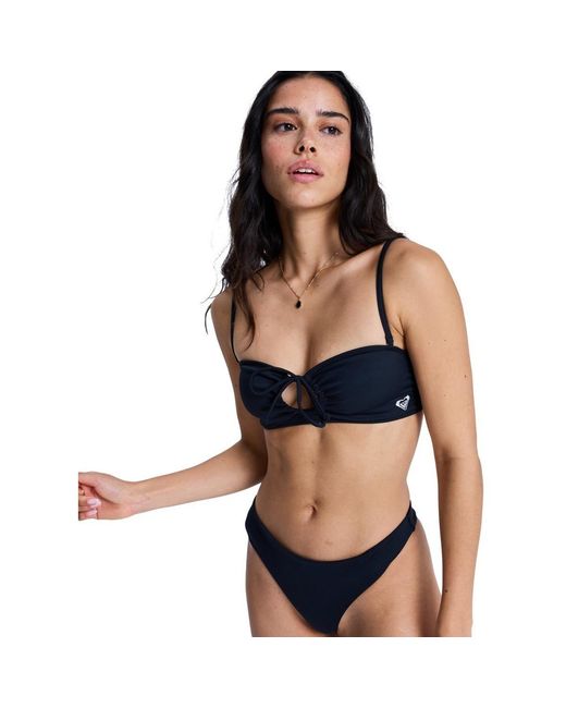 Maillots de bain Solid Essentials Bandeau Roxy en coloris Blue